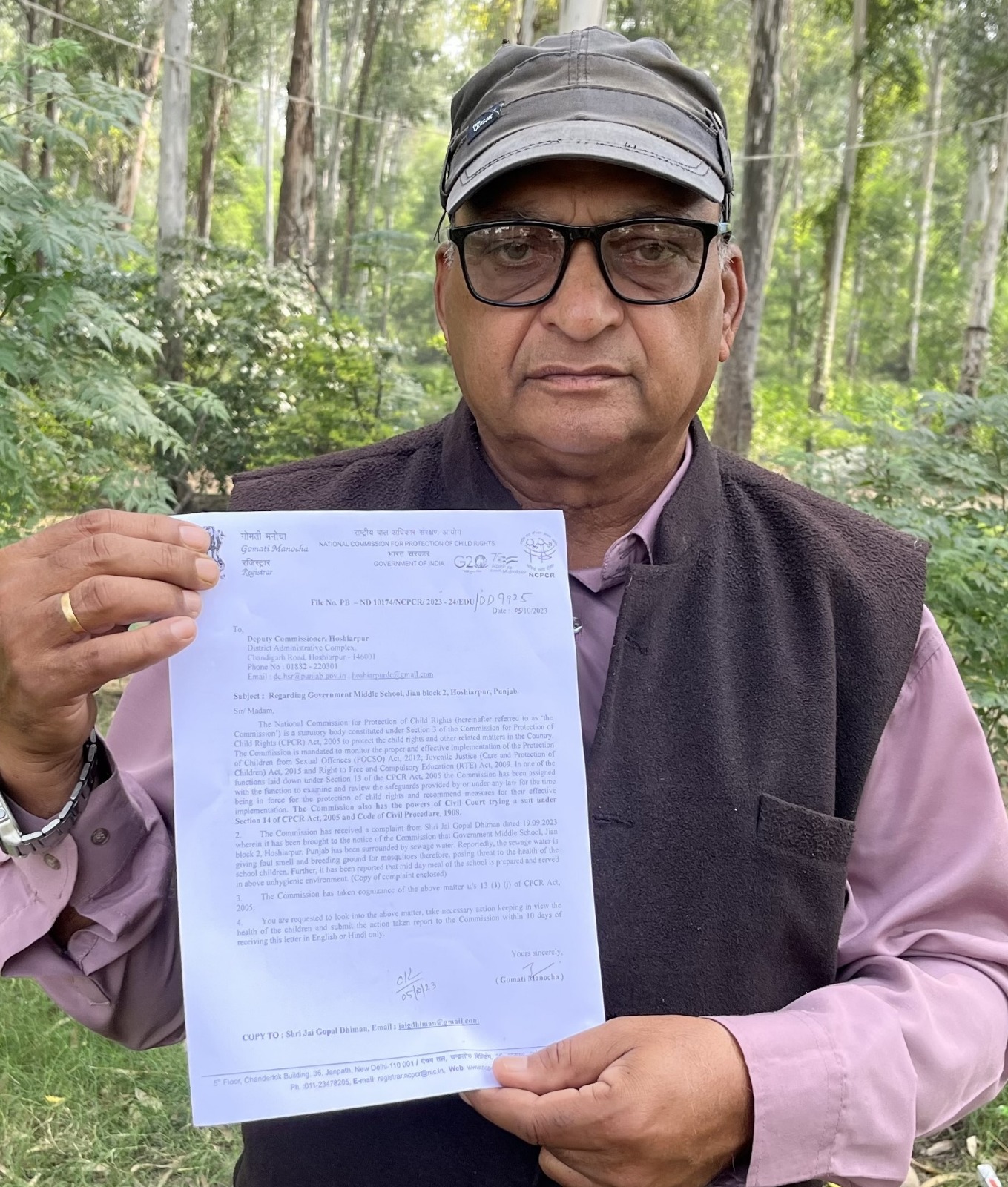 The Labor Party President revealed the shortage of staff in the Municipal Corporation Hoshiarpur.